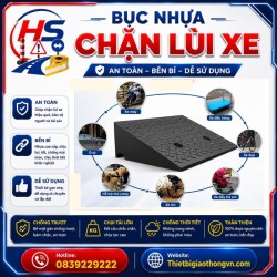 Bục nhựa chặn lùi xe 50*27*9cm | Bảo Hộ Hồng Sơn