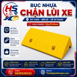 Bục nhựa chặn lùi xe 50*27*9cm | Bảo Hộ Hồng Sơn
