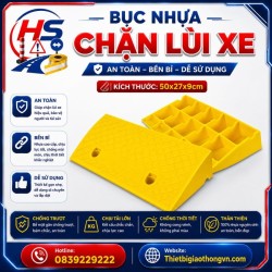 Bục nhựa chặn lùi xe 50*27*9cm | Bảo Hộ Hồng Sơn