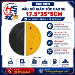 Phụ kiện đầu gờ giảm tốc cao su 17.5*35*5cm | Bảo Hộ Hồng Sơn