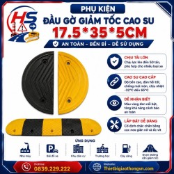 Phụ kiện đầu gờ giảm tốc cao su 17.5*35*5cm | Bảo Hộ Hồng Sơn