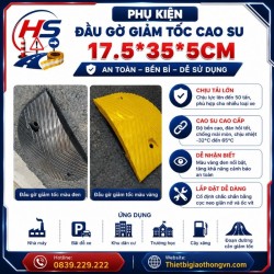 Phụ kiện đầu gờ giảm tốc cao su 17.5*35*5cm | Bảo Hộ Hồng Sơn