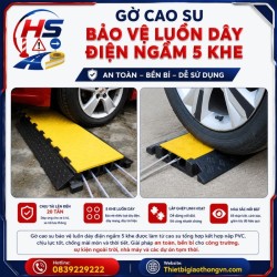 Gờ cao su bảo vệ luồn dây điện ngầm 5 khe | Bảo Hộ Hồng Sơn