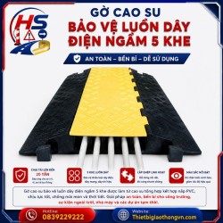 Gờ cao su bảo vệ luồn dây điện ngầm 5 khe | Bảo Hộ Hồng Sơn