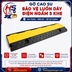 Gờ cao su bảo vệ luồn dây điện ngầm 5 khe | Bảo Hộ Hồng Sơn