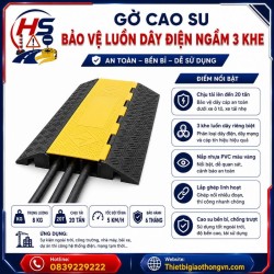 Gờ cao su bảo vệ luồn dây điện ngầm 3 khe | Bảo Hộ Hồng Sơn