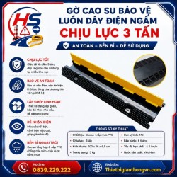 Gờ cao su bảo vệ luồn dây điện ngầm chịu lực 3 tấn | Bảo Hộ Hồng Sơn