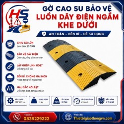 Gờ cao su bảo vệ luồn dây điện ngầm khe dưới | Bảo Hộ Hồng Sơn
