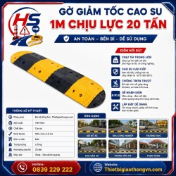 Gờ giảm tốc cao su 1m chịu lực 20 tấn | Bảo Hộ Hồng Sơn