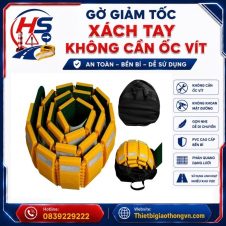 Gờ giảm tốc xách tay không cần ốc vít | Bảo Hộ Hồng Sơn